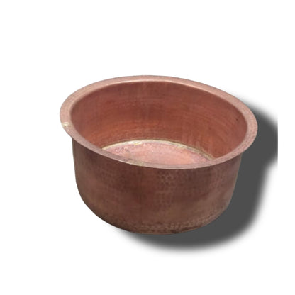 Pure copper Bhagona for traditional cooking