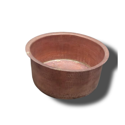 Pure copper Bhagona for traditional cooking