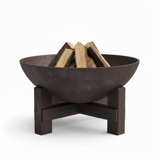 Rust iron fire pit 