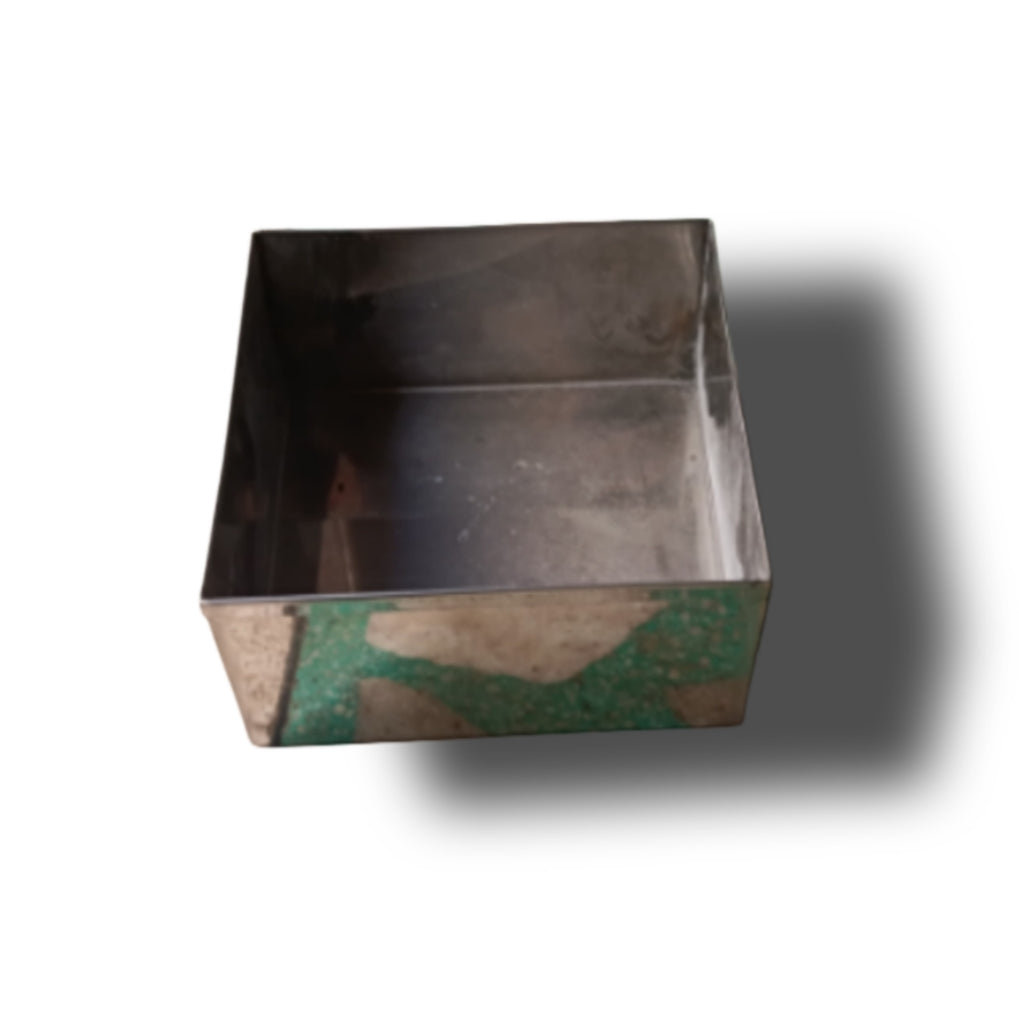 Stainless Steel Milk Cake Mould | Square Sweet Making Mould | AazzOn