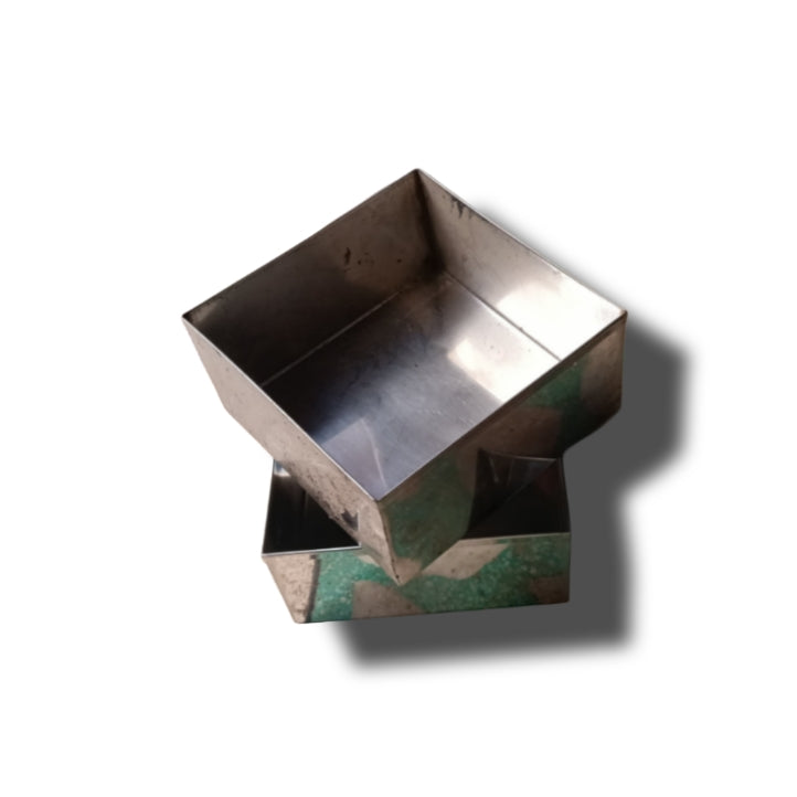 Stainless Steel Milk Cake Mould | Square Sweet Making Mould | AazzOn