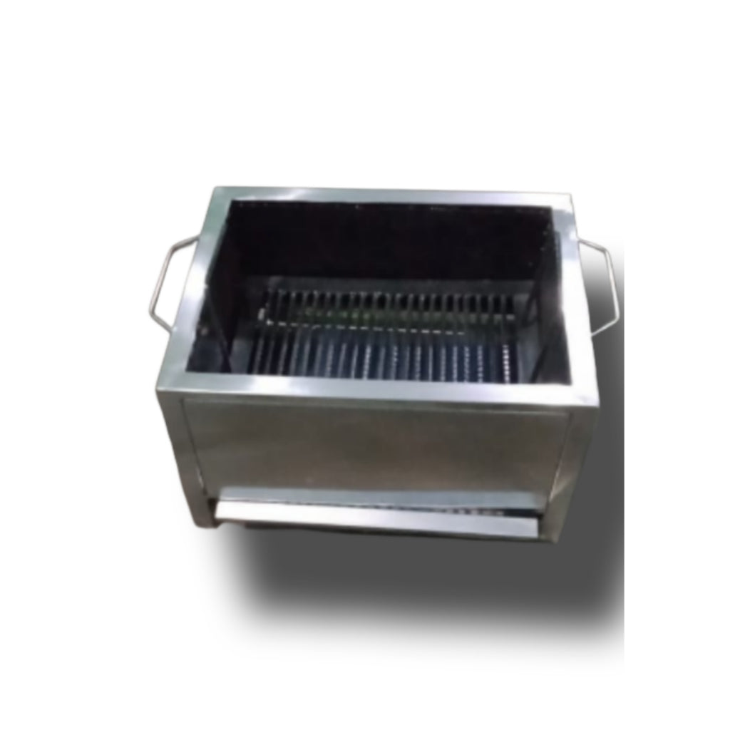 Stainless steel charcoal grill