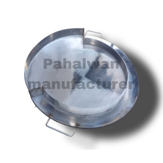 Steel Litti Chokha Tawi for traditional cooking