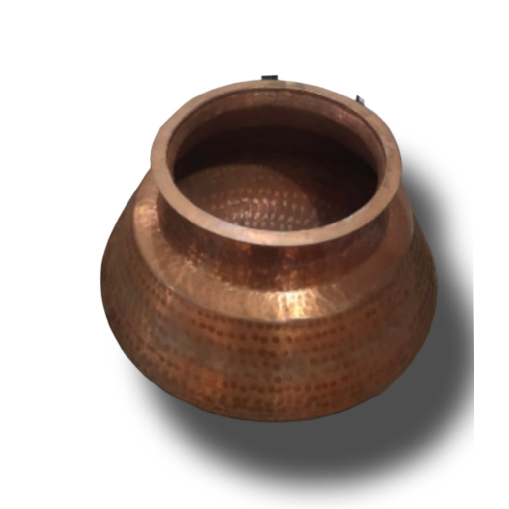 Traditional copper Deg cooking pot