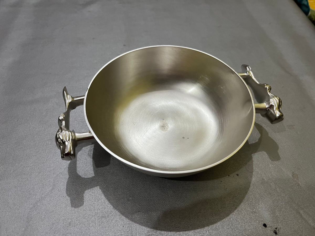 brass serving bowl 