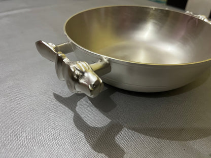 tiger handle brass bowl 